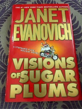Janet Evanovich Visions of Sugar Plums - Red & Gold Hardcover First Edition